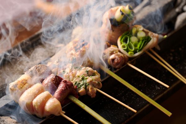 山梨県産・健味どりの炭火焼き